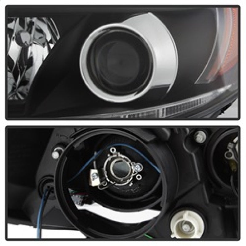 Spyder Toyota Sienna 2011-2014 Projector Headlights - DRL LED - Black PRO-YD-TSEN11-DRL-BK Headlights SPYDER