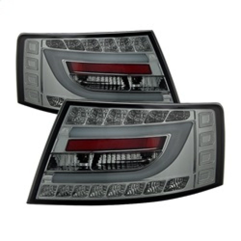Spyder Audi A6 05-08 4Dr Sedan Only Light Bar LED Tail Lights Smke ALT-YD-AA605V2-LBLED-SM Tail Lights SPYDER