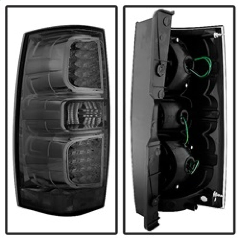 xTune Chevy Suburban/GMC Yukon/Yukon Denali 07-14 LED Tail Lights Smoked ALT-JH-CSUB07-LED-G2-SM Tail Lights SPYDER