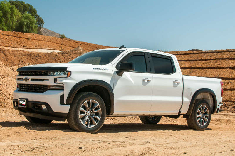 EGR 2019 Chevy 1500 Crew Cab In-Channel Window Visors - Matte Wind Deflectors EGR