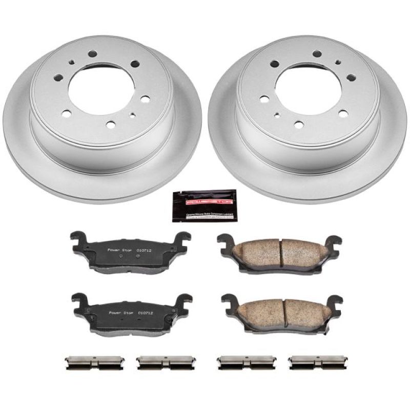 Power Stop 06-10 Hummer H3 Rear Z17 Evolution Geomet Coated Brake Kit Brake Kits - Performance Blank PowerStop
