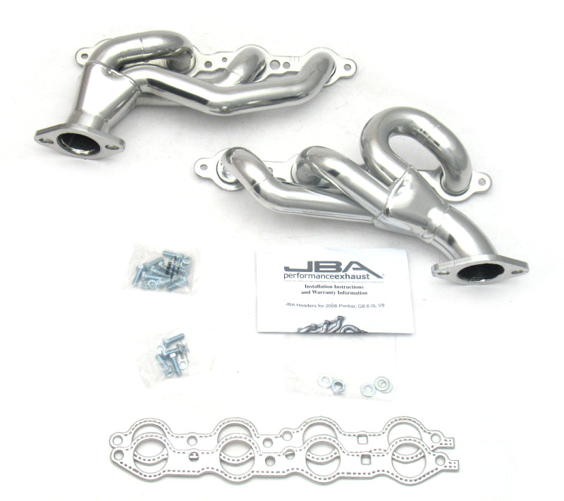 JBA 08-09 Pontiac G8 6.0/6.2L LS 1-3/4in Primary Silver Ctd Cat4Ward Header Headers & Manifolds JBA