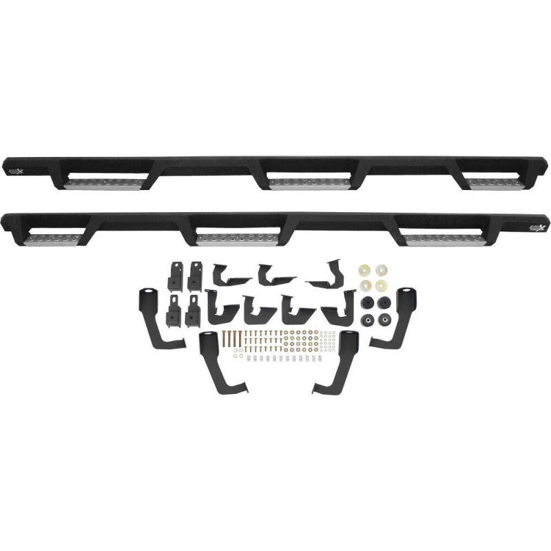 Westin/HDX 07-19 Chevrolet Silverado 2500 8ft Drop Wheel to Wheel Nerf Step Bars - Textured Black Nerf Bars Westin