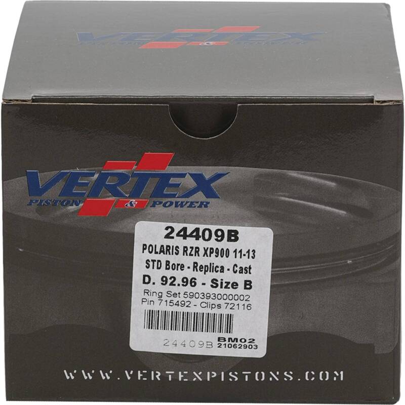 Vertex Piston 2014 Polaris RZR 4 900 900cc Cast Replica Piston Kit Piston Sets - Powersports Vertex Pistons