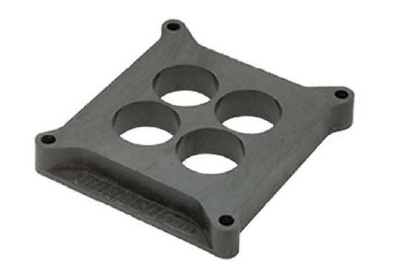 Moroso 4150/4160 Carburetor Spacer - 4 Hole Plenum - 1in - Plastic Hardware - Singles Moroso