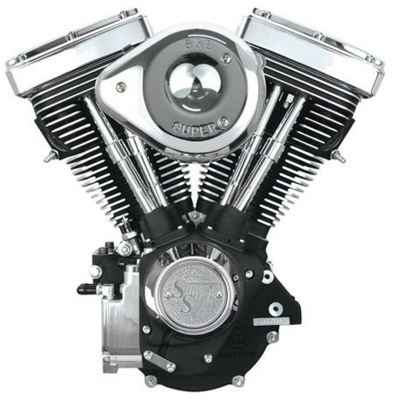 S&S Cycle 84-99 BT V80 Complete Assembled Engine w/ 508 Cams - Wrinkle Black Engines S&S Cycle