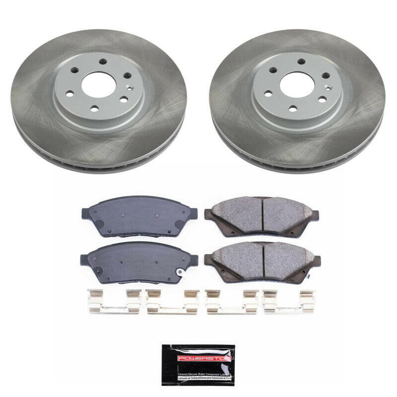 Power Stop 2011 Saab 9-4X Front Semi-Coated Rotor Kit Brake Kits - Performance Blank PowerStop