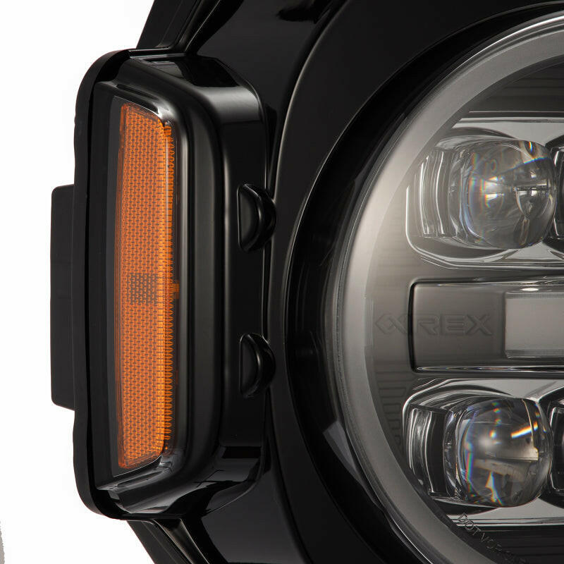 AlphaRex 21-23 Ford Bronco NOVA LED Projector Headlights Black Headlights AlphaRex