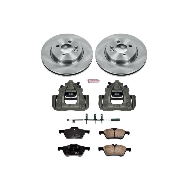 Power Stop 07-08 Mini Cooper Front Autospecialty Brake Kit w/Calipers Brake Kits - OE PowerStop