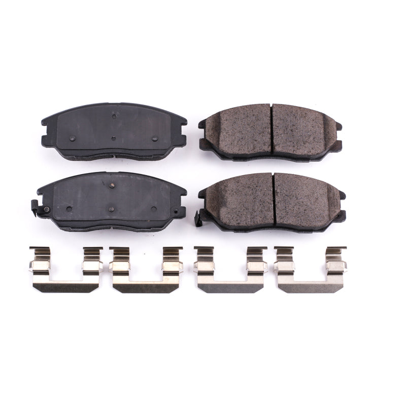 Power Stop 03-05 Hyundai XG350 Front Z17 Evolution Ceramic Brake Pads w/Hardware Brake Pads - OE PowerStop
