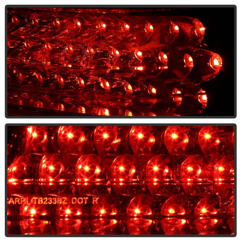 xTune Mercedes Benz W210 E-Class 96-02 LED Tail Lights Red Smoke ALT-CL-MBW210-LED-RSM Tail Lights SPYDER
