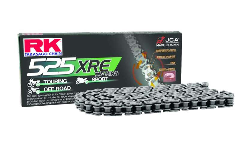 RK Chain 525XRE-122L XW-Ring - Natural Chains RK Chain