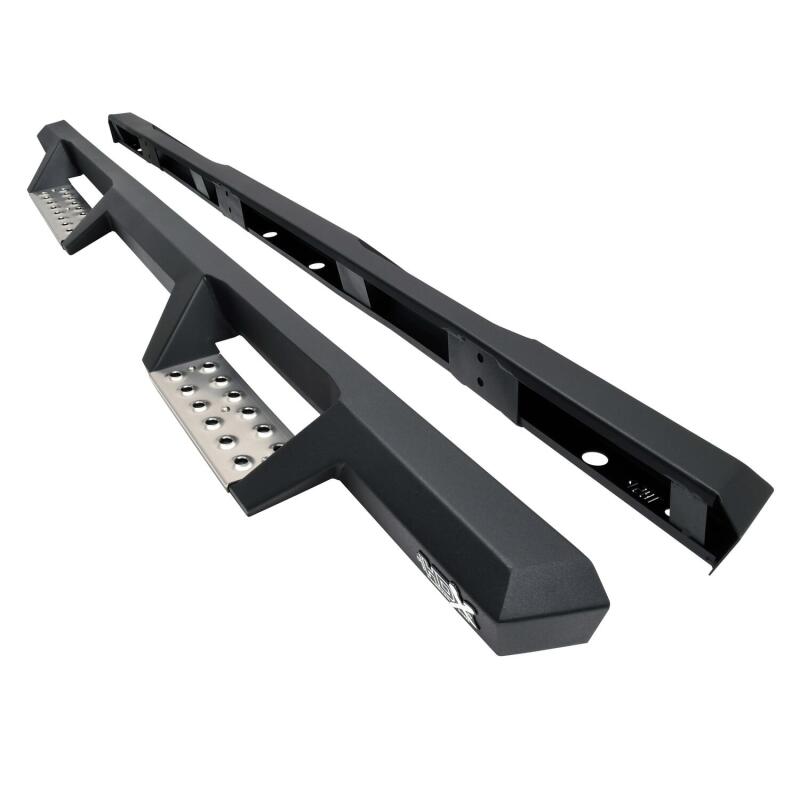 Westin 2024 Toyota Tacoma Double Cab HDX Stainless Drop Nerf Step Bars - Textured Black Nerf Bars Westin