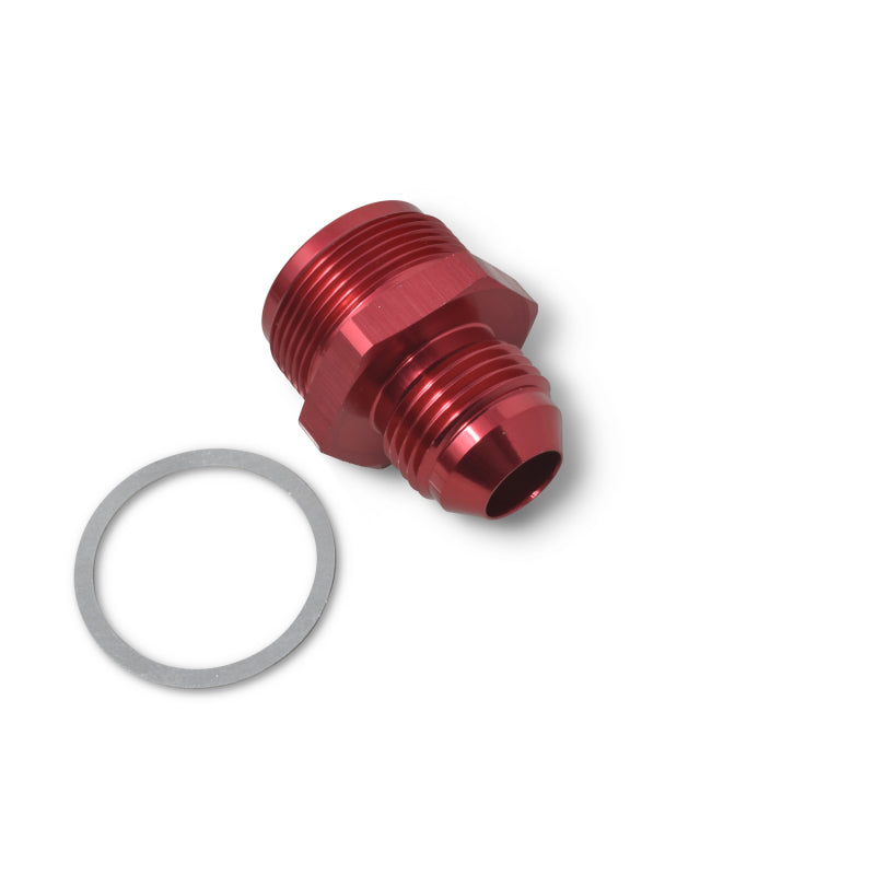 Russell Performance 1in-20 x 8 AN Male Flare Adapter (66-89 Edelbrock Q-Jets/75-89 Stock Q-Jets) Fittings Russell