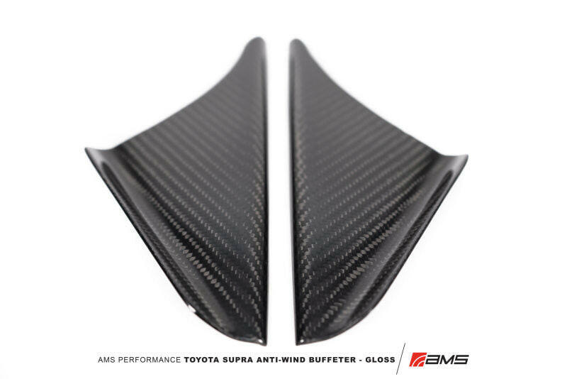AMS Performance 2020+ Toyota GR Supra Anti-Wind Buffeting Kit - Gloss Carbon Exterior Trim AMS