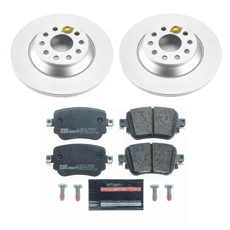 Power Stop 16-18 Audi Q3 Rear Euro-Stop Brake Kit Brake Kits - OE PowerStop