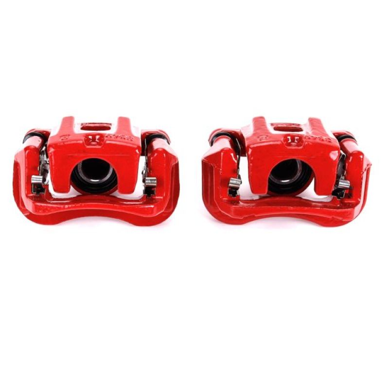 Power Stop 04-07 Toyota Highlander Rear Red Calipers w/Brackets - Pair Brake Calipers - Perf PowerStop