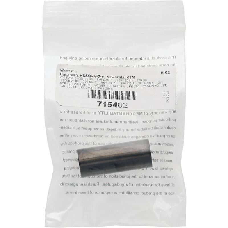 Vertex Pistons 07-13 250 EXC-F/06-12 250 SX-F Wrist Pin - 40mm Length Piston Pins Vertex Pistons