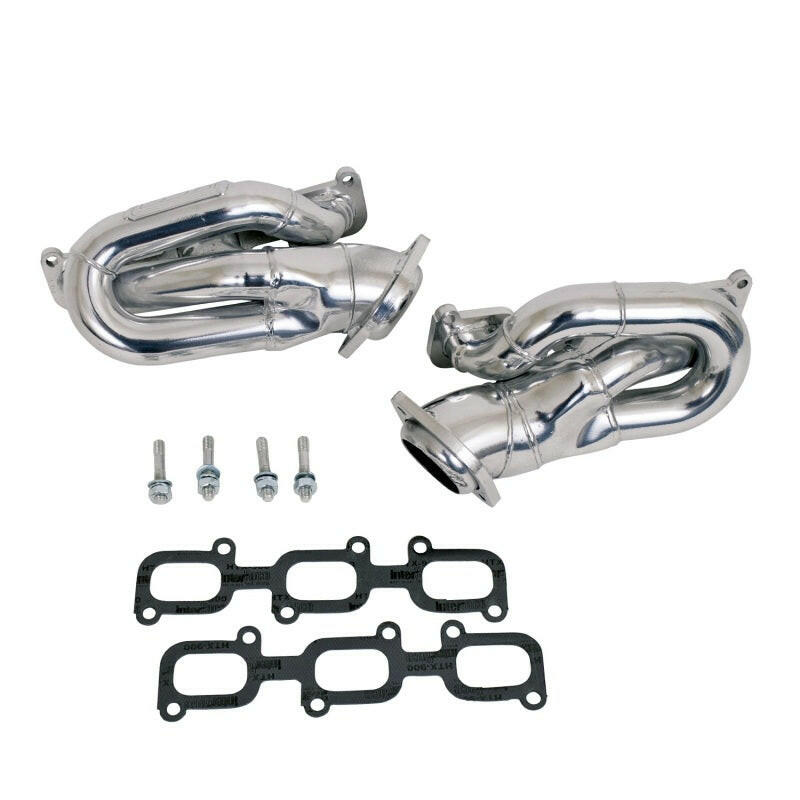 BBK 11-15 Ford Mustang 3.7L Shorty Tuned Length Headers - 1-5/8 Silver Ceramic (CARB EO 11-14 Only) Headers & Manifolds BBK