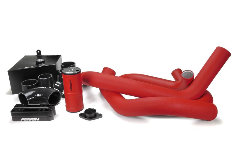 PERRIN 15-21 Subaru WRX Front Mount Intercooler Boost Tube Kit - Red Intercooler Pipe Kits Perrin Performance