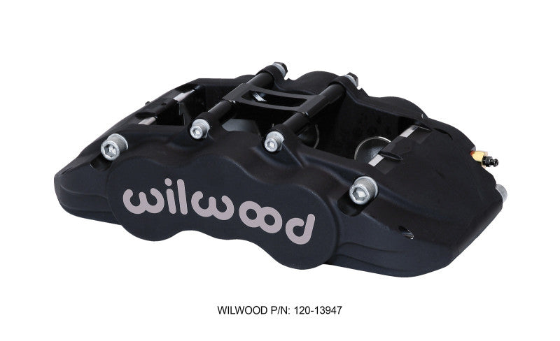 Wilwood Caliper-GN6R-L/H-Black Ano (.80 Thk Pad) 1.75/1.38/1.38in Pistons 1.38in Disc Brake Calipers - Perf Wilwood