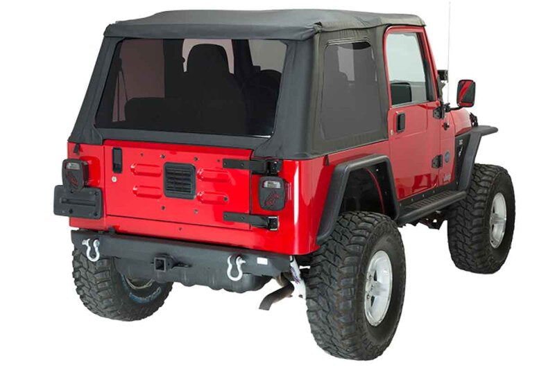 Fishbone Offroad 87-06 Jeep YJ/TJ Wrangler TJ Wrangler Rear Bumper w Receiver Bumpers - Steel Fishbone Offroad
