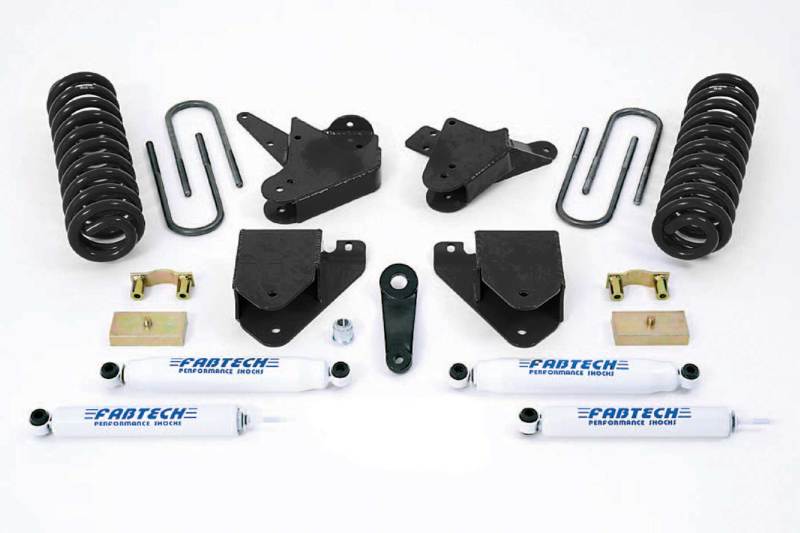 Fabtech 01-04 Ford F250/350 2WD 6in Basic Sys w/Perf Shks Lift Kits Fabtech