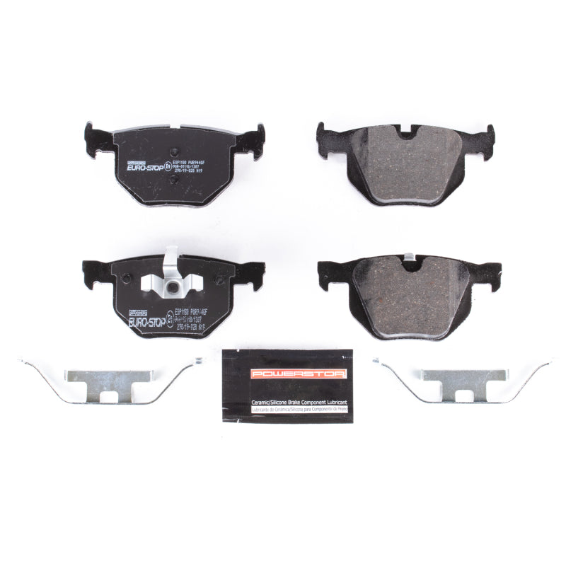 Power Stop 13-15 BMW X1 Euro-Stop ECE-R90 Rear Brake Pads Brake Pads - OE PowerStop
