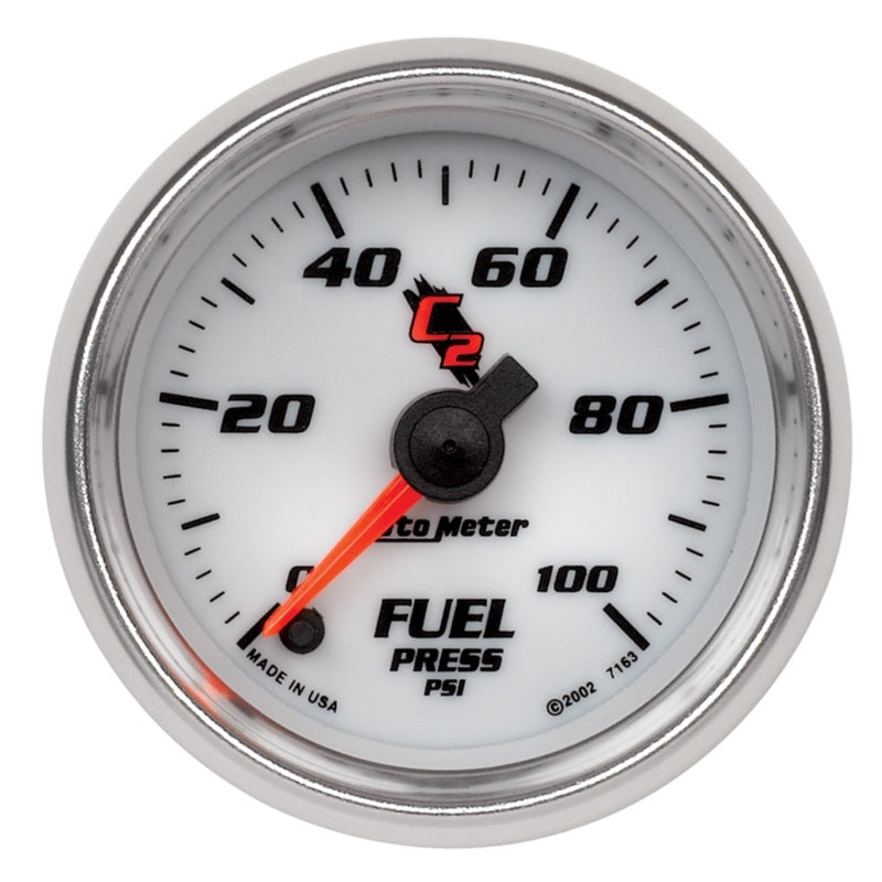 Autometer C2 52mm 100 PSI Electronic Fuel Pressure Gauge Gauges AutoMeter