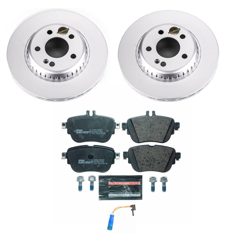 Power Stop 17-19 Mercedes-Benz E300 Rear Euro-Stop Brake Kit Brake Kits - OE PowerStop