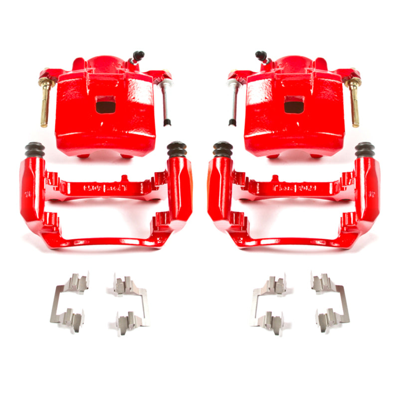 Power Stop 05-08 Chevrolet Cobalt Front Red Calipers w/Brackets - Pair Brake Calipers - Perf PowerStop