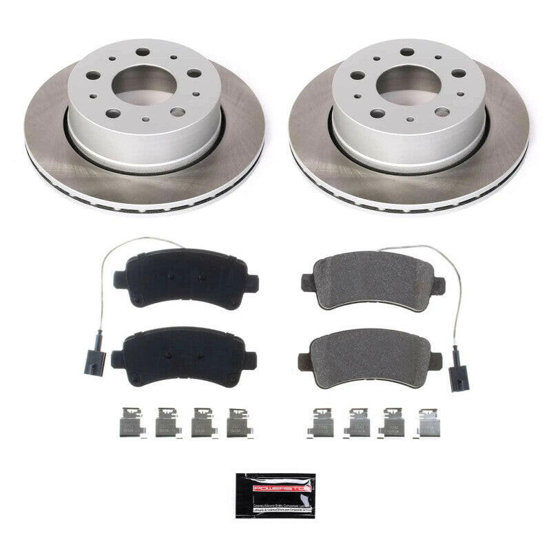 Power Stop 16-21 Ram ProMaster 3500 Rear Semi-Coated Rotor Kit Brake Kits - Performance Blank PowerStop
