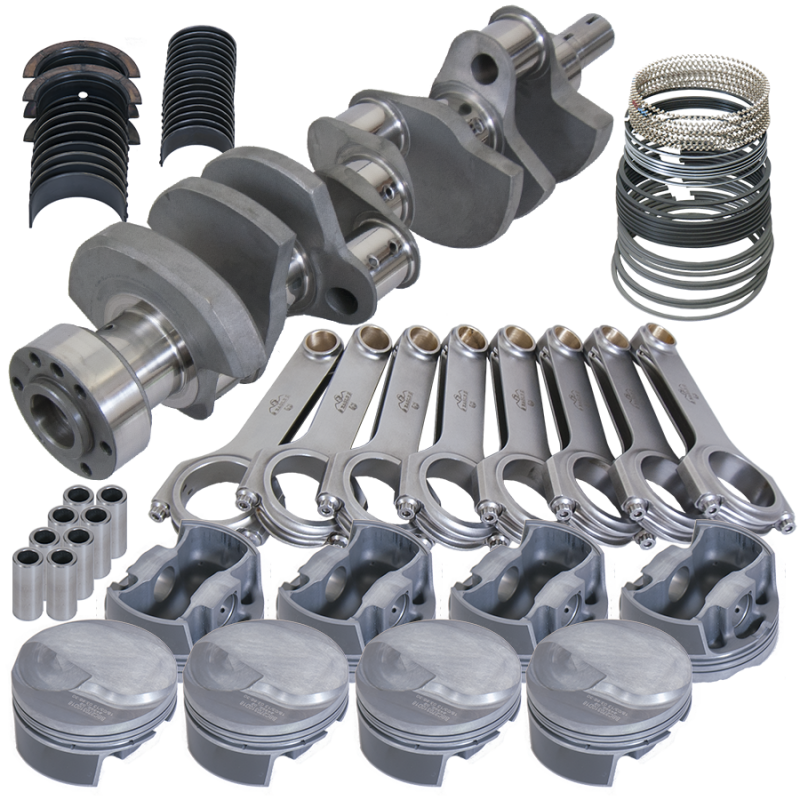 Eagle Chevy Tall 454 1Pc 4.250in Crank 6.800in H-Beam 18cc Dome 4.350in Pistons Rotating Assembly Rotating Assemblies Eagle