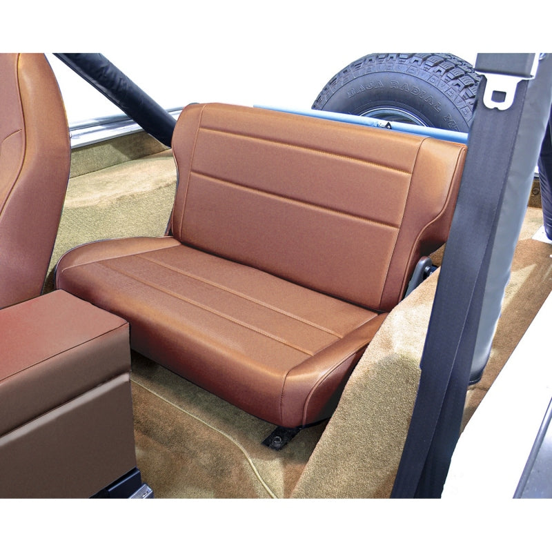 Rugged Ridge Fold & Tumble Rear Seat Tan 76-95 Jeep CJ / Jeep Wrangler Seat Releases Rugged Ridge