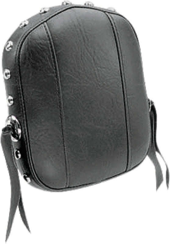 Mustang Yamaha Sissy Bar Pad (7.5 inch x 9 inch) w/Studs- Black Sissy Bar Pads Mustang Motorcycle