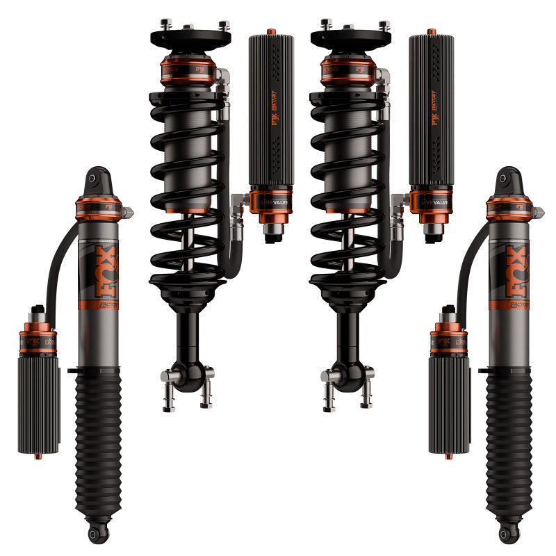 Fox 2024+ Ford F150 Supercrew 3.2 Factory Race Live Valve Front Coilover - 2-2.5in Lift Coilovers FOX