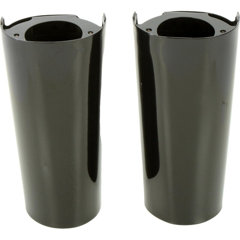 Bikers Choice 14-Up Touring Black +2 Inch Fork Tube Covers Pr Fork Assemblies Bikers Choice