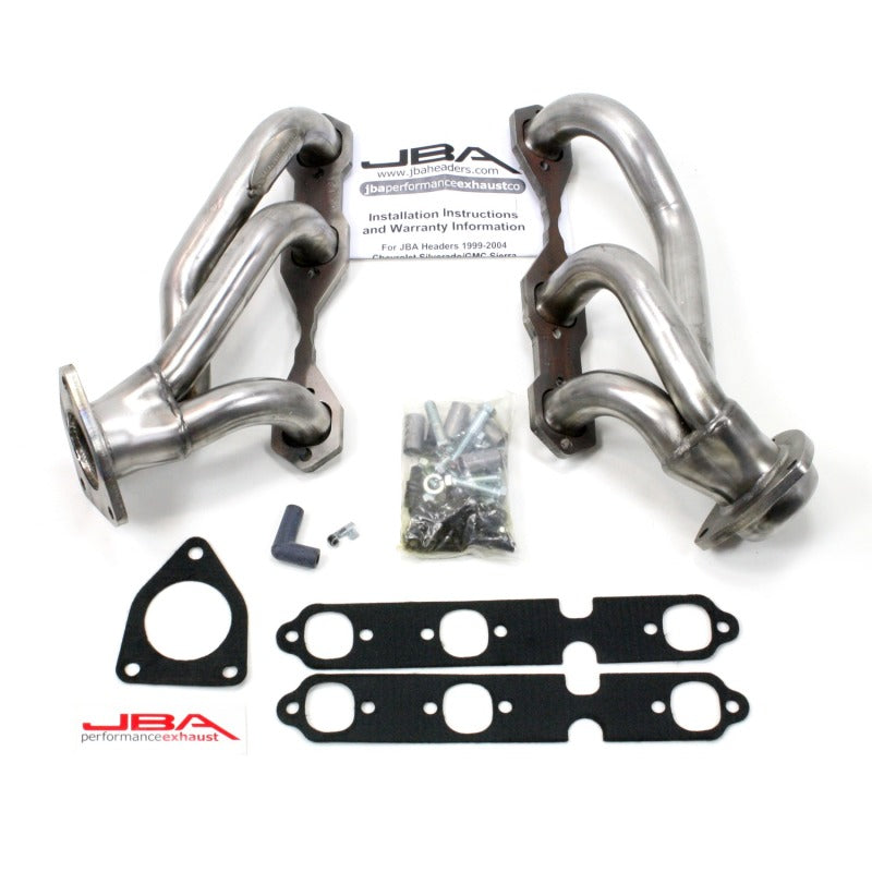 JBA 03-13 GM Truck 4.3L V6 1-1/2in Primary Raw 409SS Cat4Ward Header Headers & Manifolds JBA