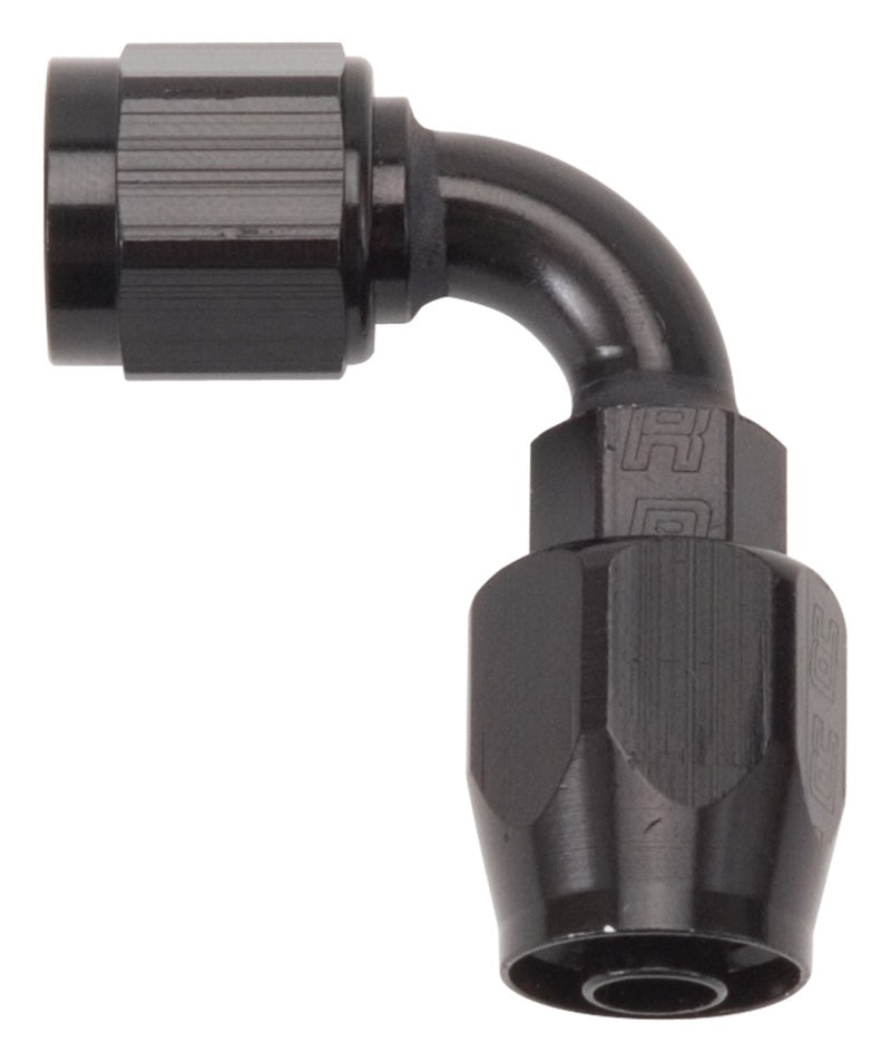 Russell Performance -12 AN Black 90 Degree Full Flow Swivel Hose End Fittings Russell