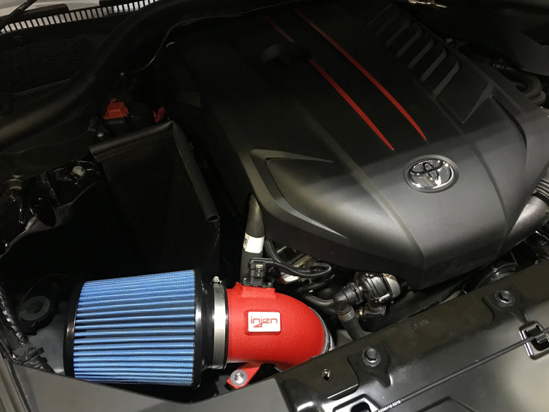 Injen 2020 Toyota Supra L6-3.0L Turbo (A90) SP Cold Air Intake System - Wrinkle Red Cold Air Intakes Injen