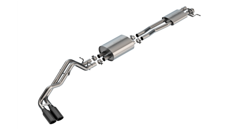 Borla 24-25 Ford Ranger XLT Side Exit S-type Exhaust w/ Black Chrome Tips Catback Borla