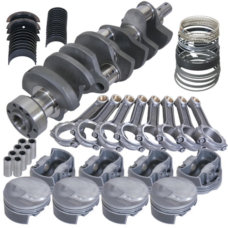 Eagle Chevy 454 1Pc 4.250in Crank 6.385in I-Beam Rods 18cc Dome 4.280in Pistons Rotating Assembly Rotating Assemblies Eagle