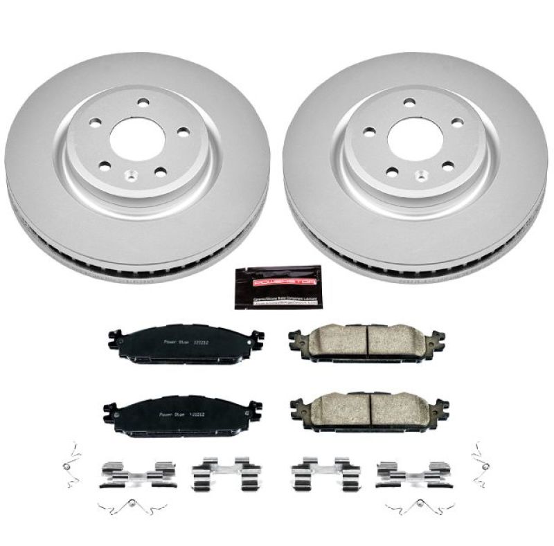 Power Stop 11-19 Ford Explorer Front Z17 Evolution Geomet Coated Brake Kit Brake Kits - Performance Blank PowerStop