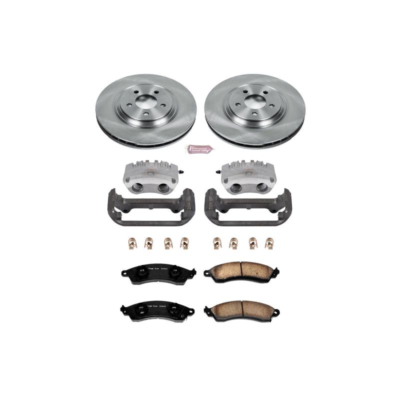 Power Stop 1999 Ford Mustang Front Autospecialty Brake Kit w/Calipers Brake Kits - OE PowerStop