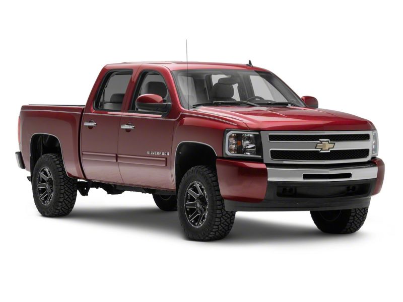 Raxiom 07-13 Chevrolet Silverado 1500 Axial Headlights w/ SEQL LED Bar- Black Housing (Clear Lens) Headlights Raxiom