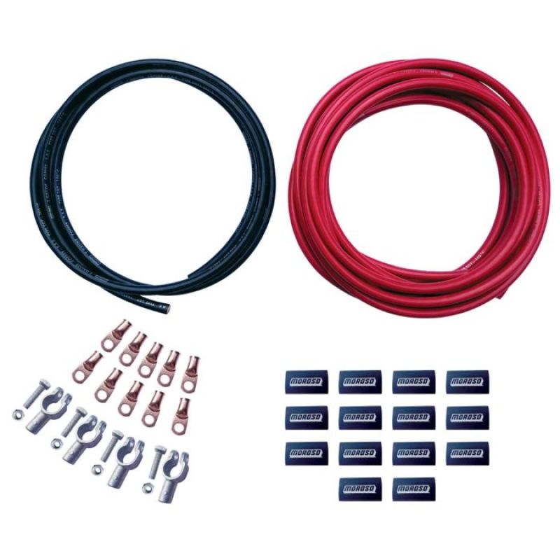 Moroso Remote Dual Batteries Crimp On Terminals Battery Cable Kit Battery Accessories Moroso