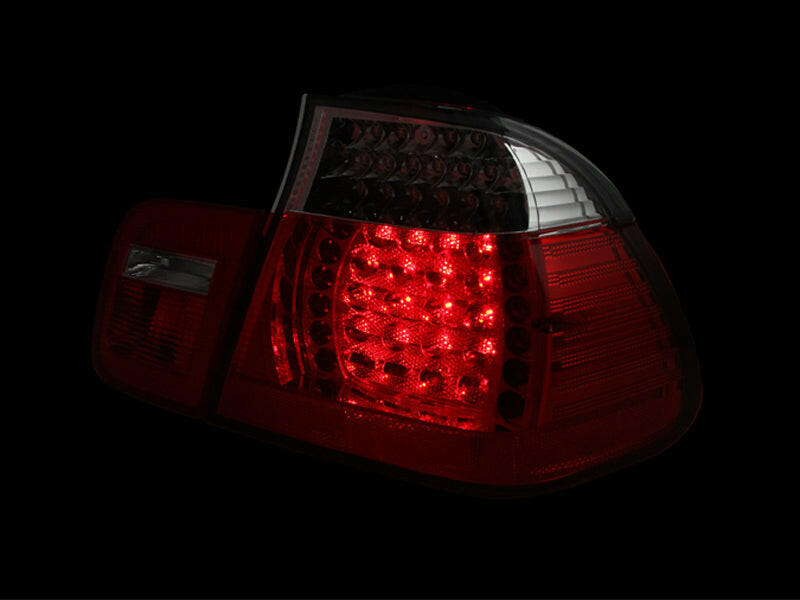 ANZO 2002-2005 BMW 3 Series E46 LED Taillights Red/Clear Tail Lights ANZO