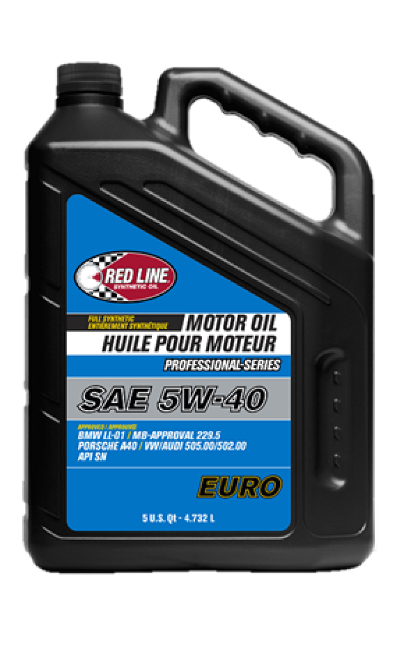 Red Line Pro-Series Euro 5W40 Motor Oil - 5 Quart Motor Oils Red Line