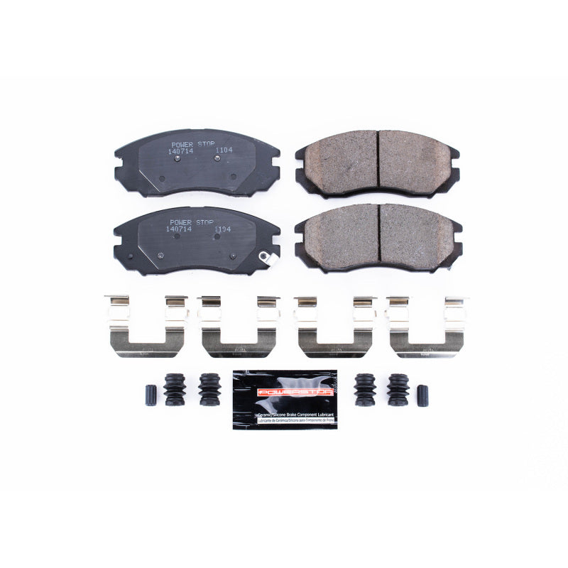 Power Stop 04-08 Hyundai Tiburon Front Z23 Evolution Sport Brake Pads w/Hardware Brake Pads - Performance PowerStop