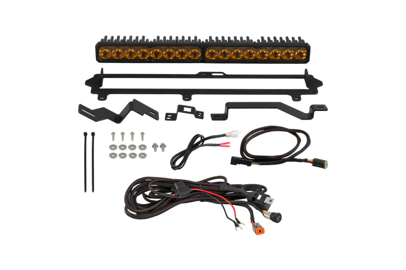 Diode Dynamics 2022-2026 Toyota Tundra Pro Grille SS20 Pro LED Kit Yellow Driving 3000K Light Bars & Cubes Diode Dynamics